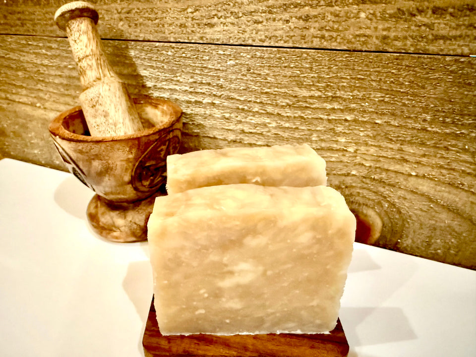 Tea Tree Soap, Eczema Dry Sensitive Skin, All Natural Soap Bar, Raw Unrefined Pure Ingredients