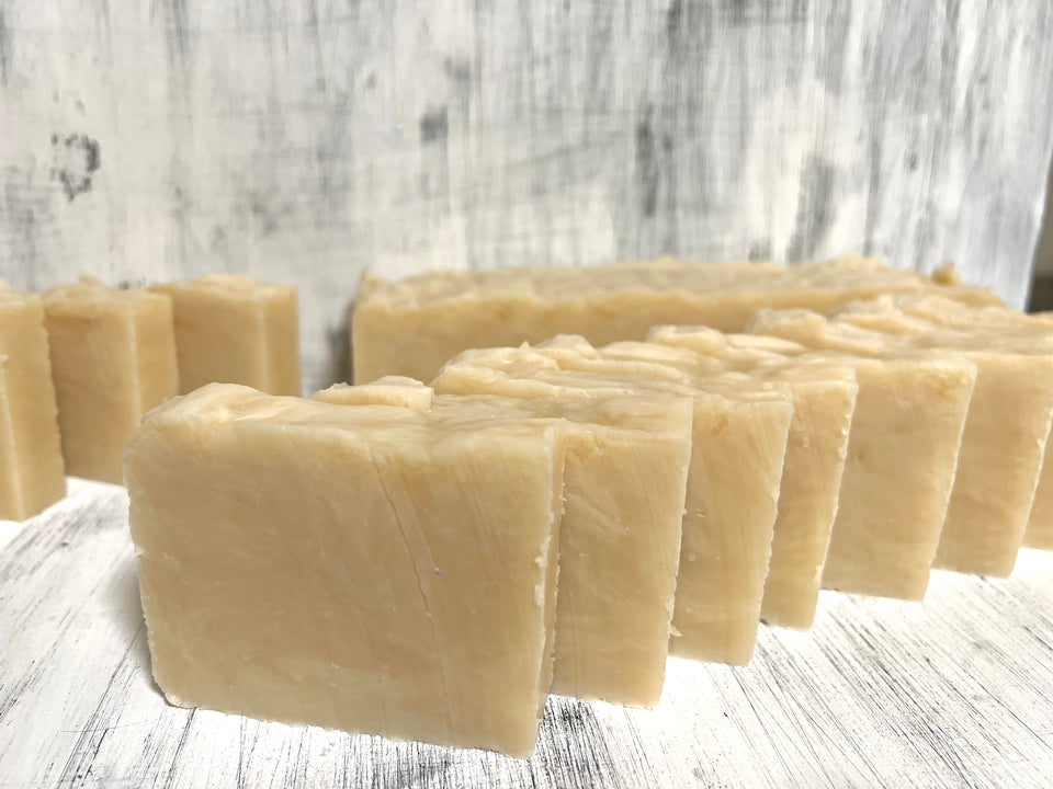 Whole Loaf, Tea Tree Soap, Uncured, Strong Scented Soap, Raw Plant Ingredients,
