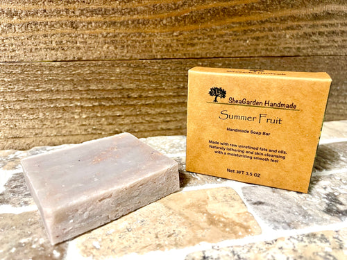 Summer Fruit scented handmade soap bar