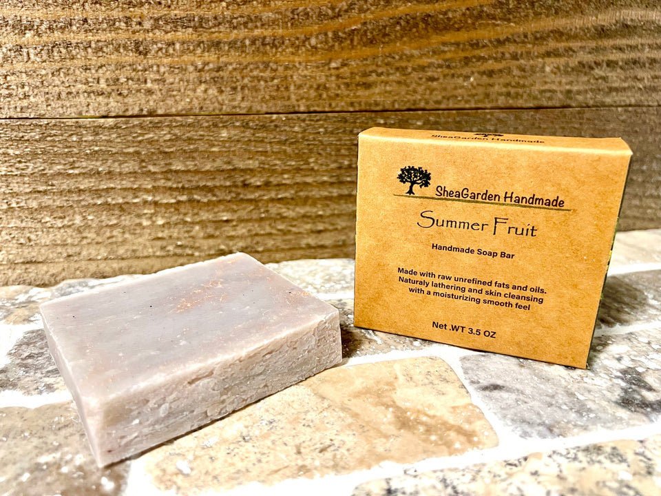 Summer Fruit scented handmade soap bar