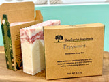 Handmade Peppermint Soap: Vegan, Eco Friendly, Plastic Free, 3.5OZ Bar