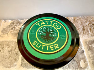 Tattoo Butter, All Natural Herbal Aftercare Soothing Healing Balm, Moisturizing Salve, Ink Protection