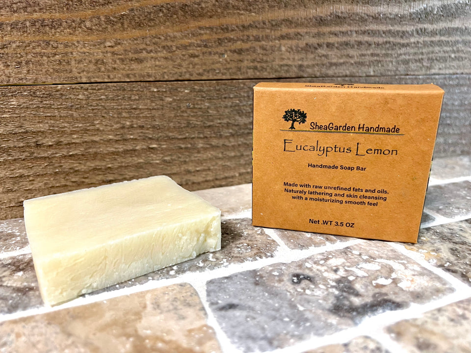 Eucalyptus Lemon Scented Soap, Skin Cleansing Natural Soap