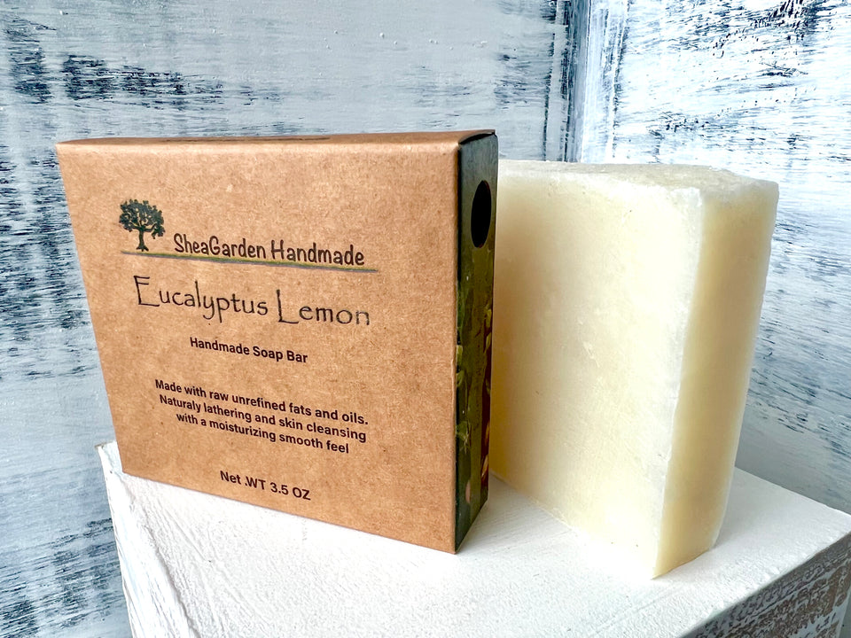 Eucalyptus Lemon Scented Soap, Skin Cleansing Natural Soap