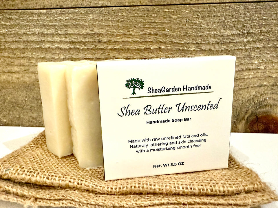Unscented Shea Butter Soap Bar, Eczema Dry Sensitive Skin, All Natural Handmade, Raw Unrefined Vegan Ingredients (Copy)