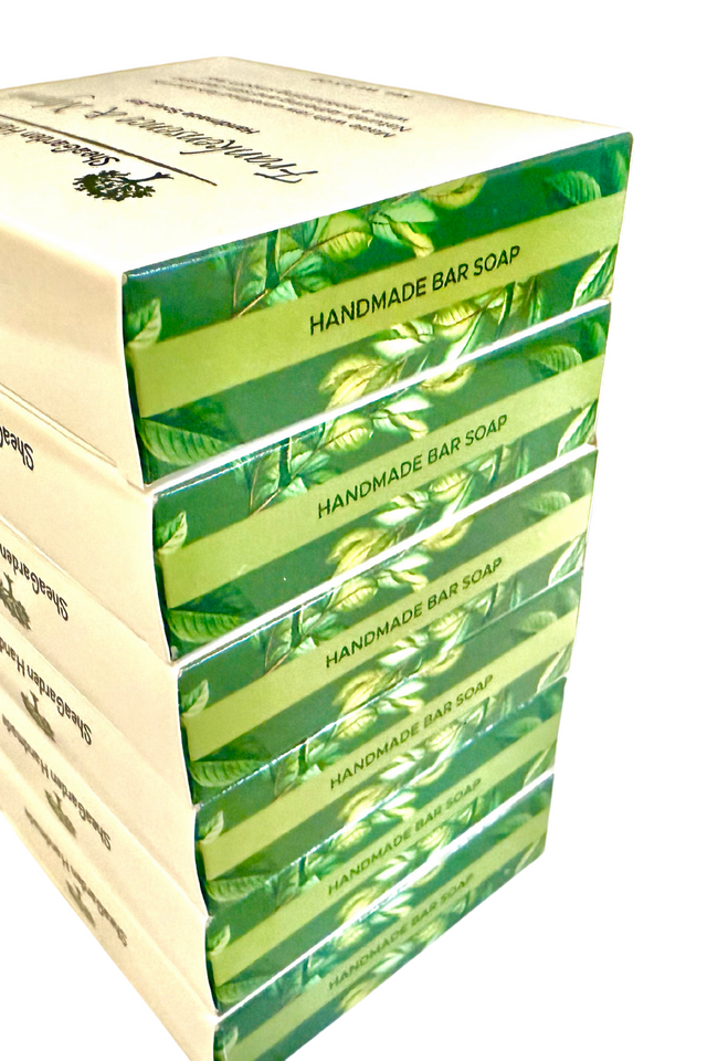 Handmade Peppermint Soap: Vegan, Eco Friendly, Plastic Free, 3.5OZ Bar