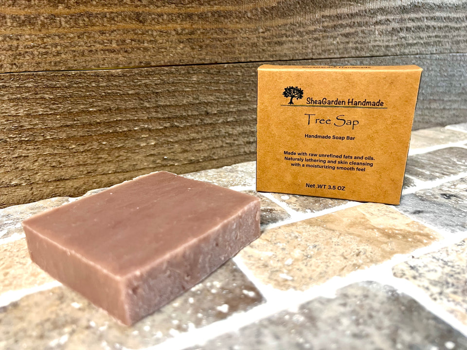 Tree Sap Exfoliating Soap for Men, All Natural Ingredients, Pumice Stone Scrub