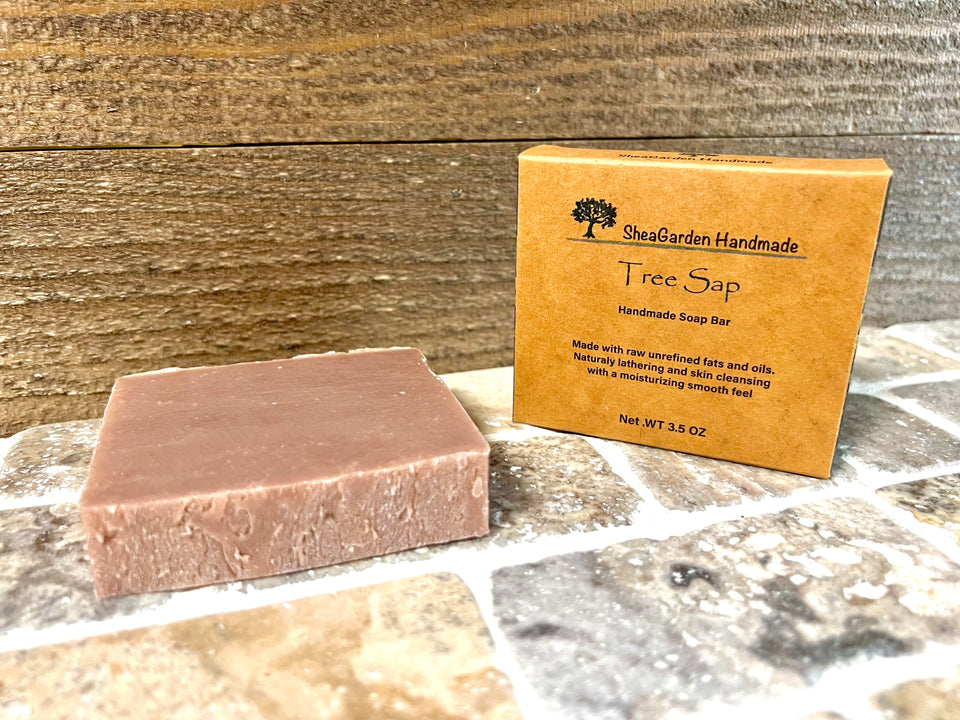 Tree Sap Exfoliating Soap for Men, All Natural Ingredients, Pumice Stone Scrub
