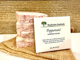 Handmade Peppermint Soap: Vegan, Eco Friendly, Plastic Free, 3.5OZ Bar