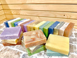 Vegan Natural Soap Bars: Bulk Variety Set, Essential Oils, Plastic Free, Individually Labeled, Bath Body Bar 3.5 OZ Each