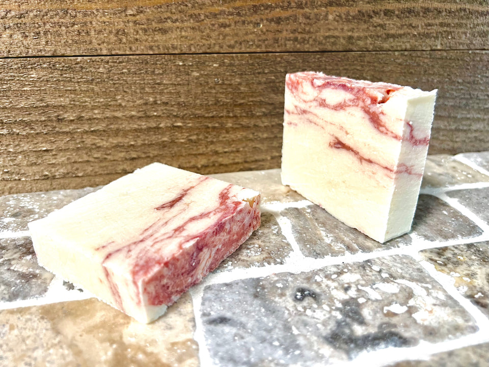 Handmade Peppermint Soap: Vegan, Eco Friendly, Plastic Free, 3.5OZ Bar