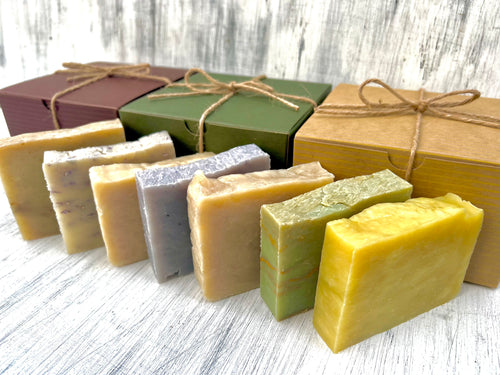 Natural Soap Gift Set, Eco Friendly Packing Recyclable, Plastic Free Shipping, Gift Ideas