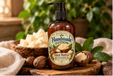 Unscented Shea Butter Lotion – Handmade 8 oz in rustic botanical setting