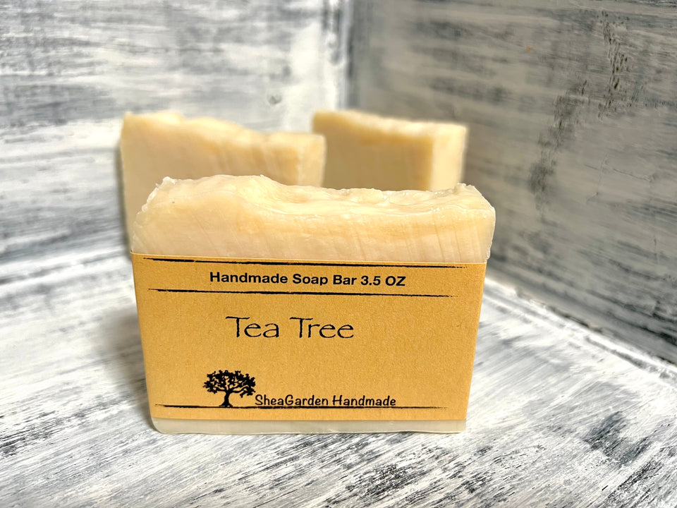 Tea Tree Soap Eczema Dry Sensitive Skin All Natural Soap Bar